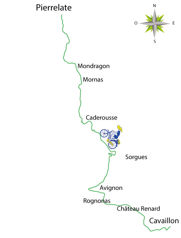 Carte v�lo route de la Durance (�tude) par claudio , 2025