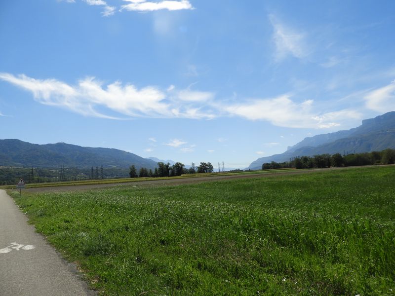 La vallée du Grésivaudan, se profile