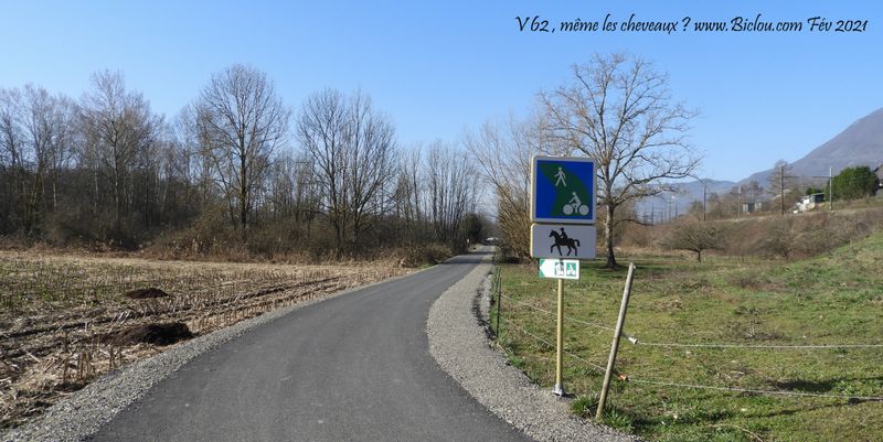 Sur la vélo-route dite ViaPreAlpina (V-62) : même les chevaux ?
