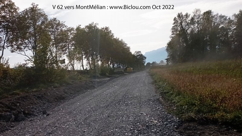 La voie verte ; V 62 Cruet : en direction de Montm&eacute;lian , oct 2022