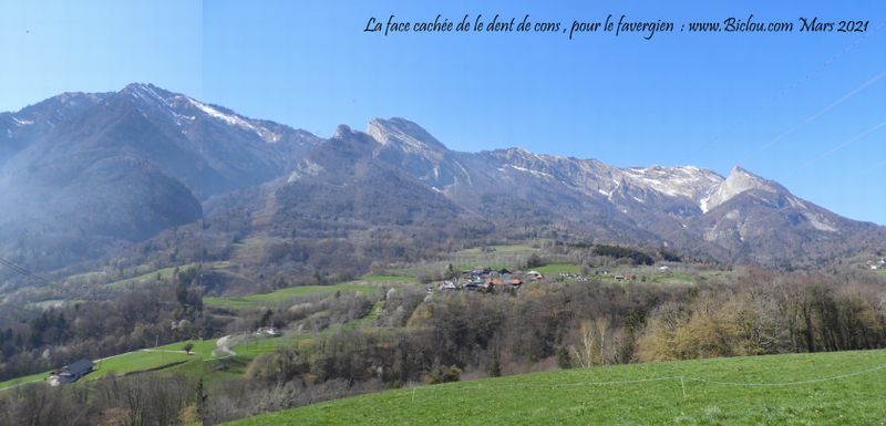 La face cachée aux favergiens de la dent de Cons (prononcer Consse) (côté Mercury)