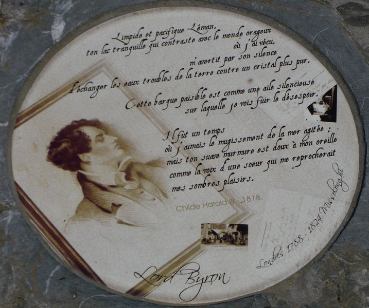Hommage &agrave; Lord Byron &agrave; Nernier.