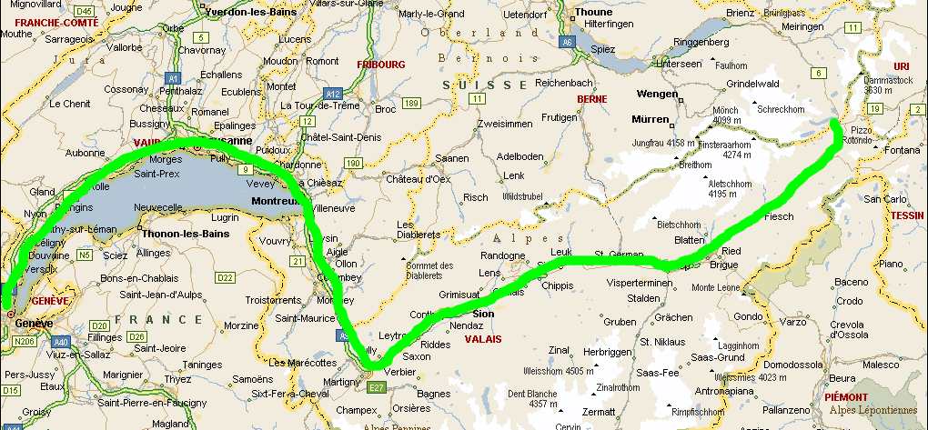 carte-gen&egrave;ve-route-du-rh&ocirc;ne-a-bicyclette-Furka