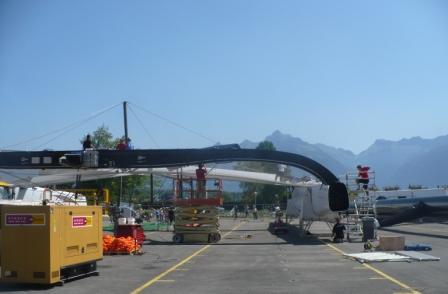 B&acirc;teau de course &agrave; Port Valais en 2009