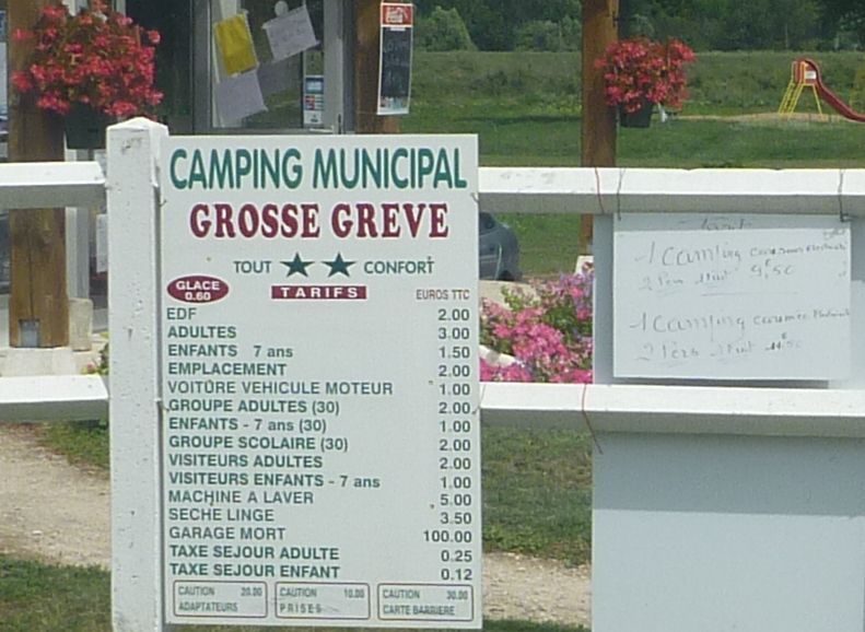Les campings municipaux sont tout de m&ecirc;me bien moins cher qu'en Savoie