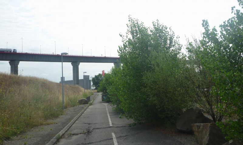 Voie dite verte &agrave; Nantes en 2010 sur l'euro velo 6