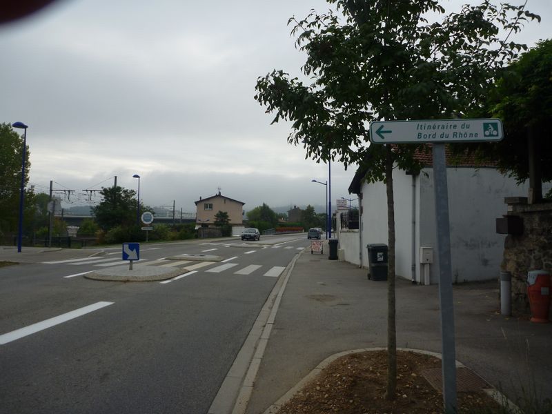 Zont fait fort, pannneau &agrave; st Romain en gal, pour les bords du rh&ocirc;ne face &agrave; Vienne