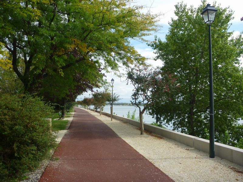 La Via rh&ocirc;na emprunte les quais du Rhone &agrave; Tain l'Hermitage en 2010 mais je crains le pire en p&eacute;riode de prom&egrave;ne chien chien &agrave; ses m&eacute;m&eacute;res ..
