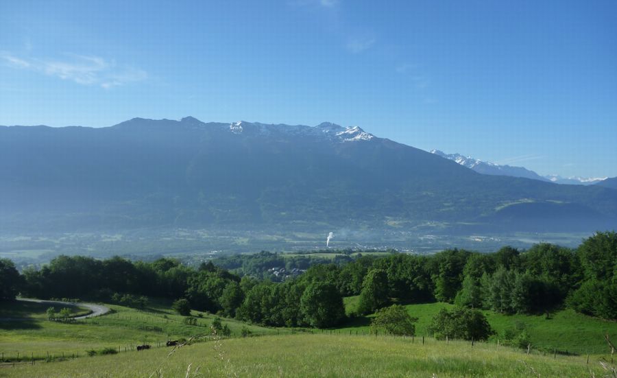La plaine du sillon alpin entre Albertville et Montm�lian vue en 2011