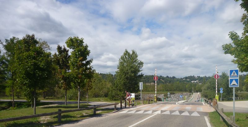Le gué du Morlet, point de repère du claudio sur la Via rhôna