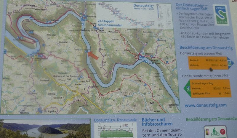La boucle d'&eacute;pingle du Danube : dite boucle de Schl&ouml;gen, &agrave; Schlogen Autriche
