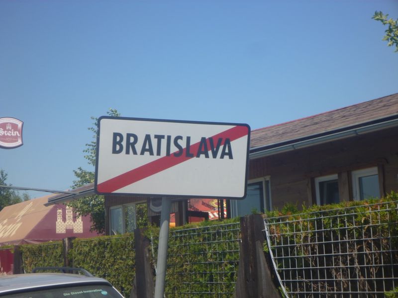 Bratislava pass� sur l'euro v�lo 6 en 2012