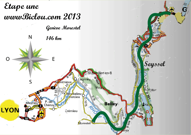 viarhona 2013 etape une gen&egrave;ve lyon