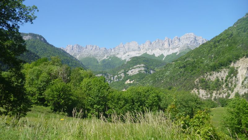 La barrière du Vercors semble infranchissabe