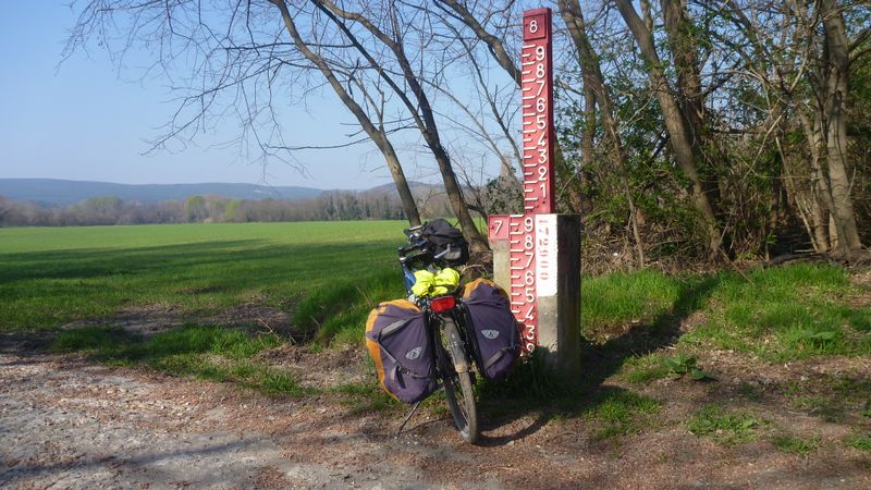 Zone inondable sur Viarh&ocirc;na entre Donz&egrave;re et Bourg San And&eacute;ol en 2014