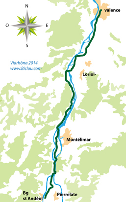 Carte Viarh&ocirc;na Viviers Bourgs san and&eacute;ol en 2014