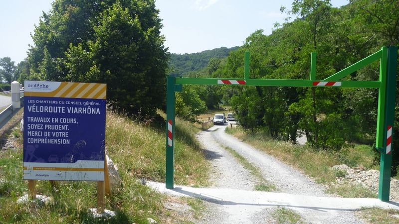 La voie verte V63 ViaPreAlpina des bords Isère en amont de Grenoble en 2016