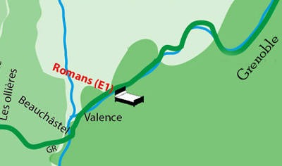 carte-Grenoble-valence-vallée-de-l-Eyrieux-a-vélo