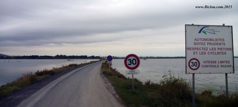 Route reliant Maguelone à Villeneuve en 2015