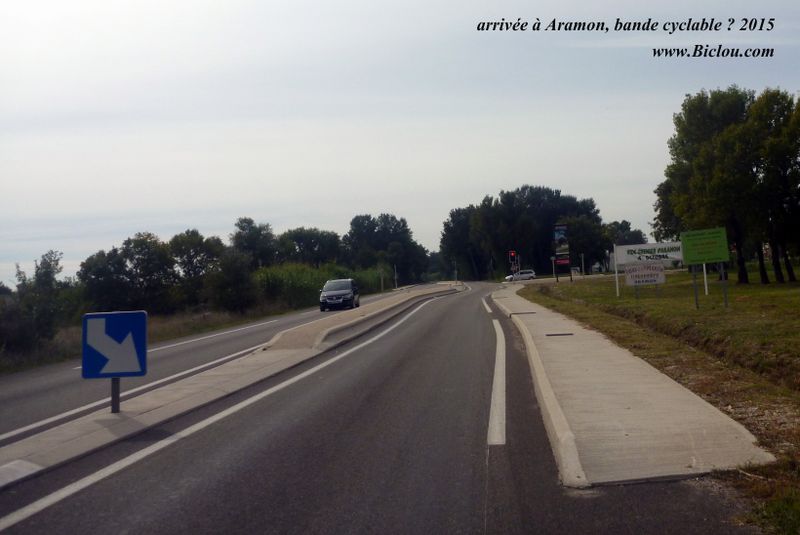 Aramon 2015, ViaRhôna : piste cyclable pas possible ici ?