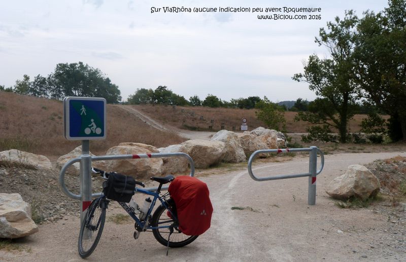 Nouveau bout de ViaRh&ocirc;na vu &agrave; Roquemaure en 2016