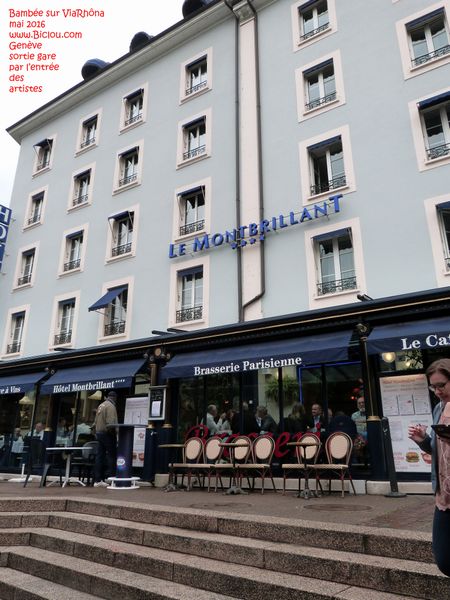 Une adresse pour dormir sur ViaRhôna à Genève : hôtel le Montbrillant