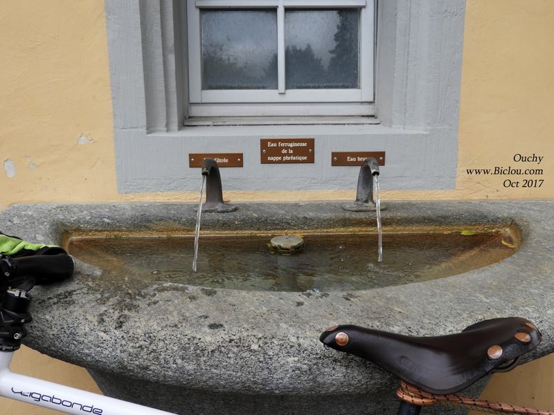 Fanette apprécie l'eau Ferrugineuse du Léman, Cully