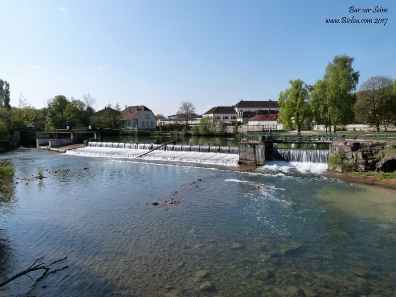 La Seine à Bar sur Seine en mai 2017