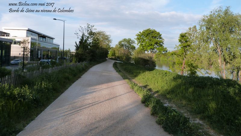 Voie verte des bords de Seine (promenade Bleue) , niveau Colombes