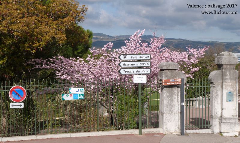 Balisage Viarh&ocirc;na parc Jouvet Valence 2017
