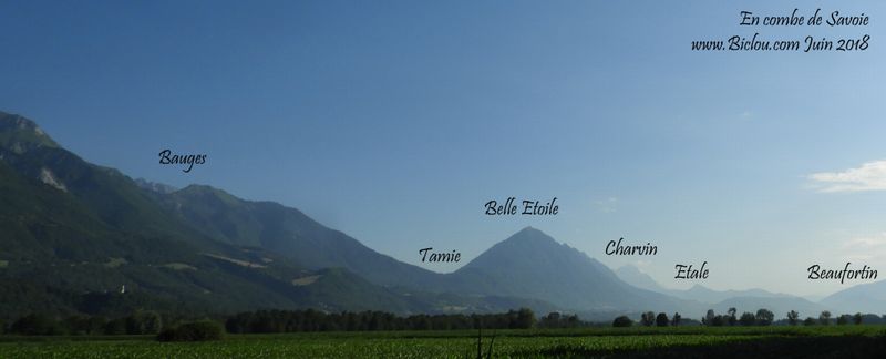 Coupe longitudinale du relief vue de la Combe de Savoie, et ViaPreAlpina ..