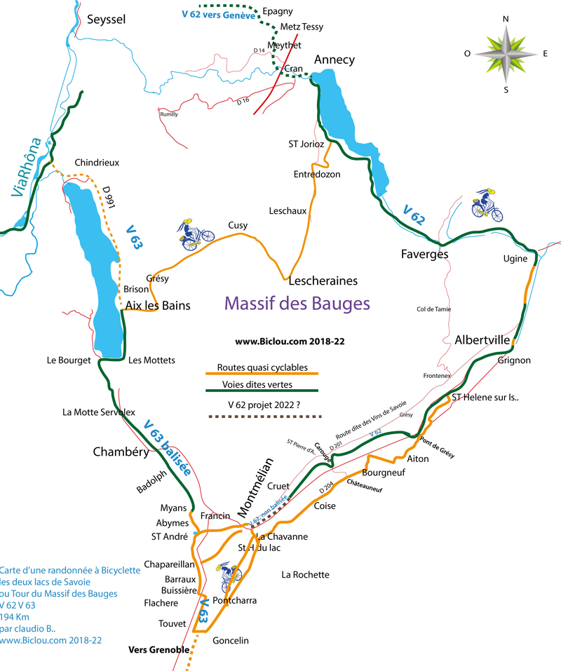carte-bambée-bicyclette-cyclotourisme-savoie-v62-v63-viaprealpina-bauges-2018