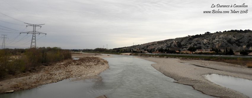 La Durance à Cavaillon en mars 2018