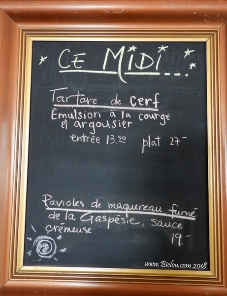 Au menu en Gaspésie