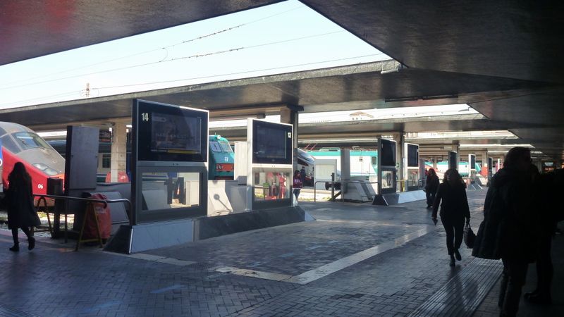 Gare santa Lucia ; de Venise