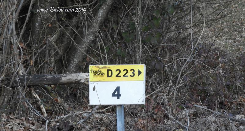 On retrouve la D 223 proche de st Blaise
