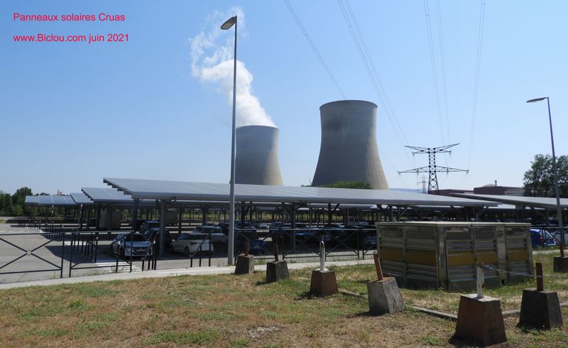 Panneaux solaires de Cruas, pour recharger les batteries de nos Bagnoles ?