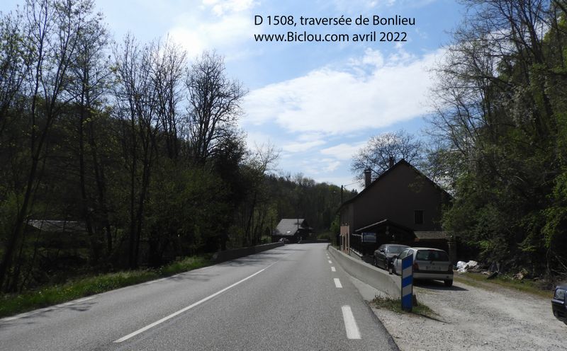 D 1508, travers&eacute;e de Bonlieu : elle passerait o&ugrave; , La piste dite cyclable ?