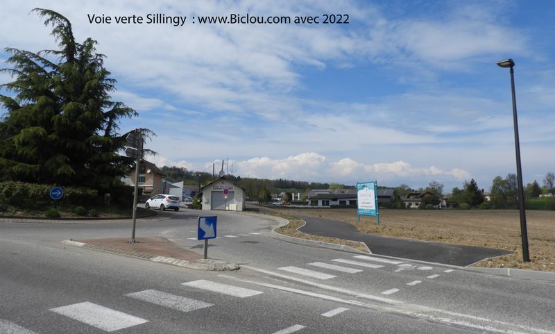 Tjrs sur la v&eacute;lo-route dite : V62 : Sillingy