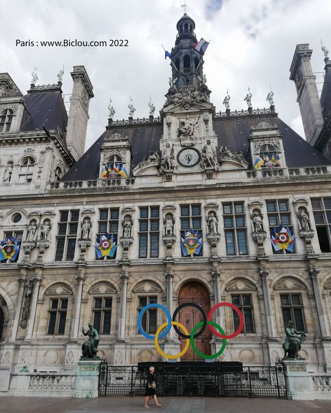 Anneaux Olympiques ; Mairie de Paris 2022