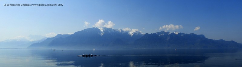 Le Chablais vu de Vevey et L&eacute;man