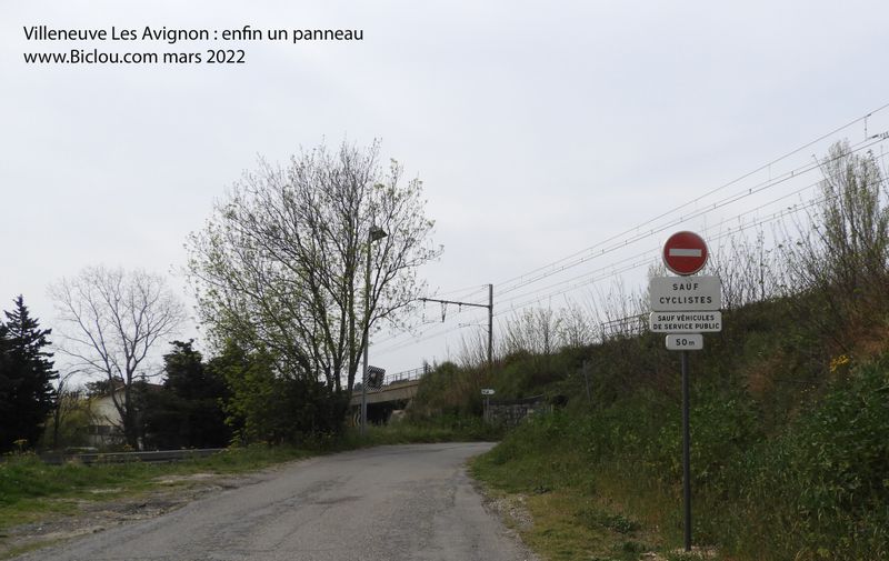 Villeneuve Les Avignon, panneau corrig&eacute;