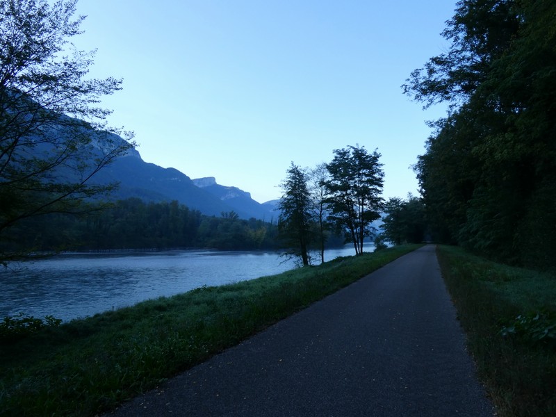 le long de l'Isère, en aval de Grenoble en 2023