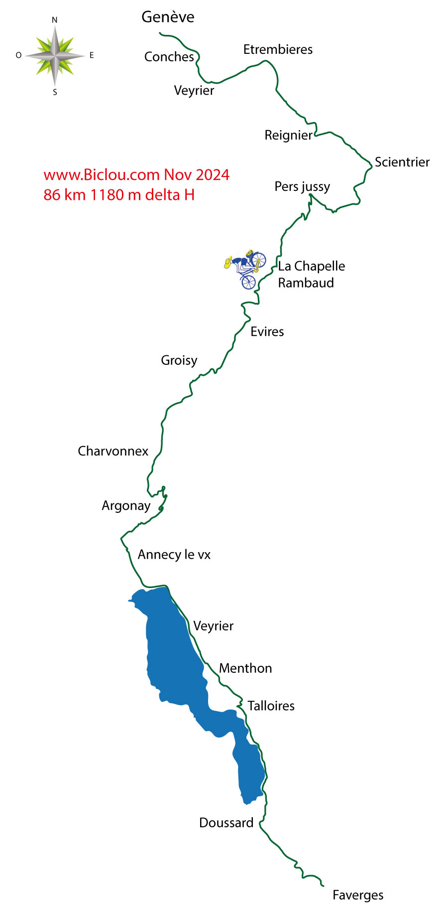 Retour en favergie : Carte