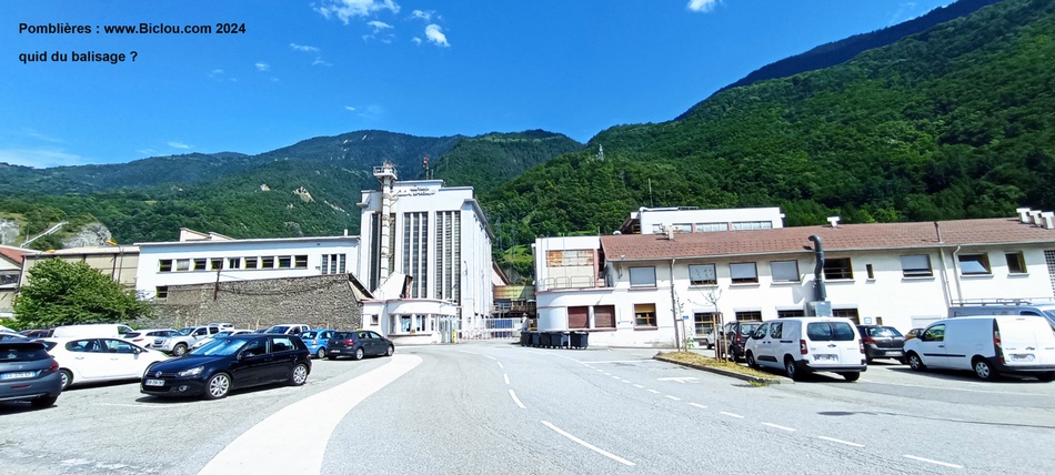 Pomblières , usine, on passe devant