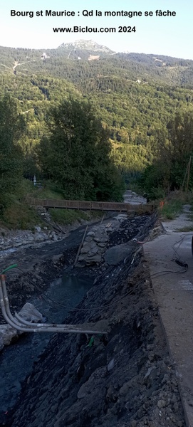 Bourg saint Maurice ; quand la montagne se fâche ..