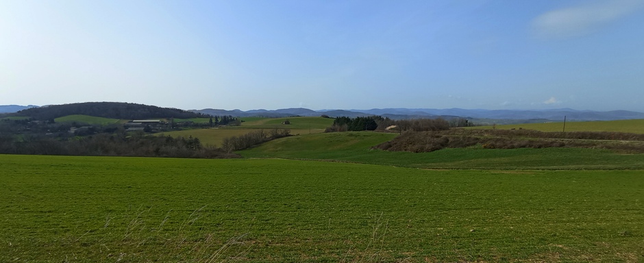 Le sommet de la corniche ardéchoise