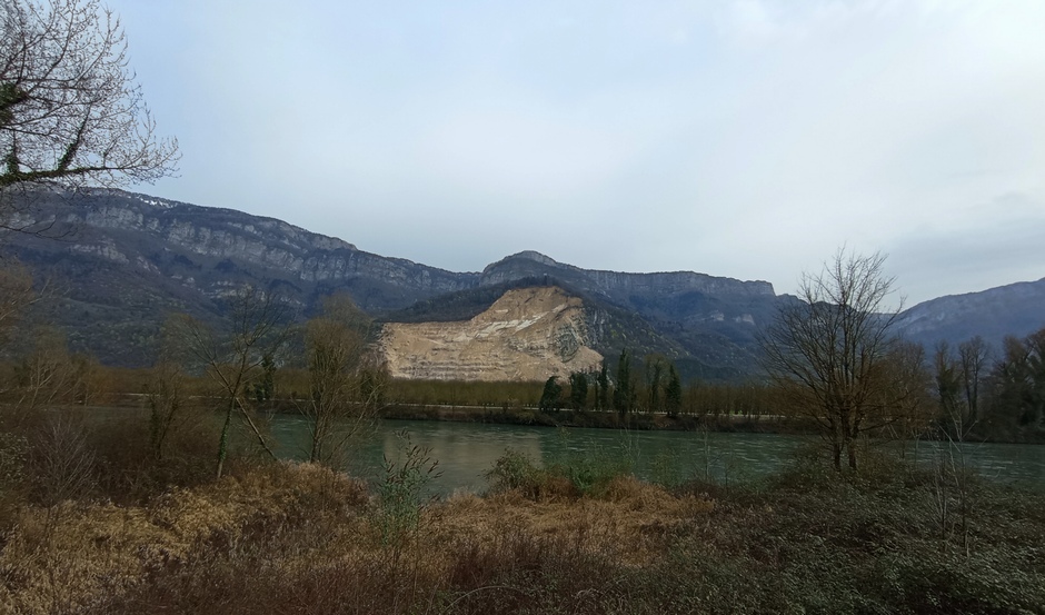 Eboulement du côté de Saint Gervais (Isère)