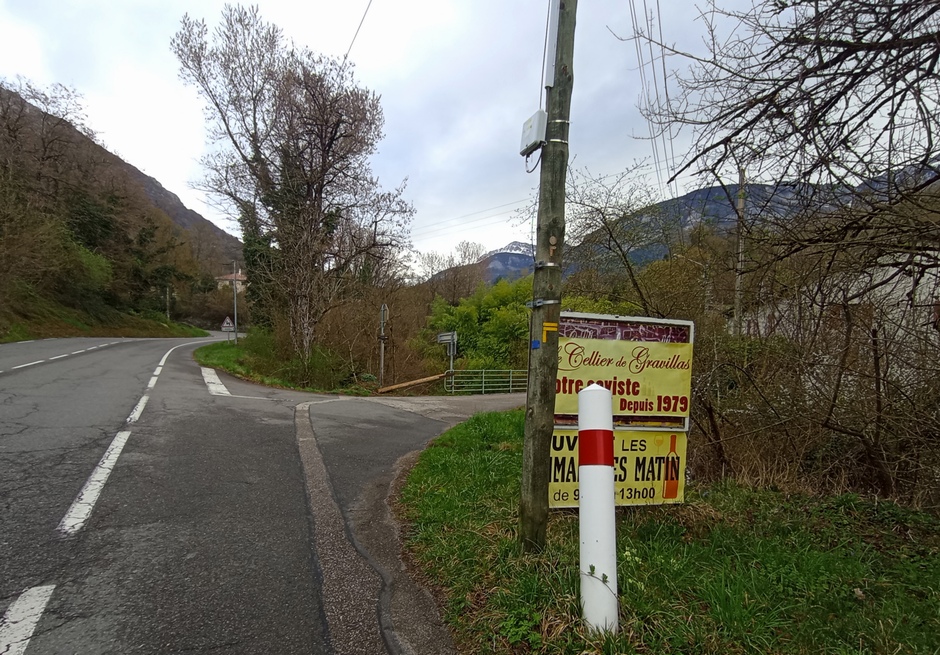 Dans de col de la Placette ; Maso on tourne ici à droite, chemin du GiGot