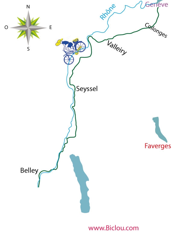 Etape Une : Genève Belley : By Bike bien sur